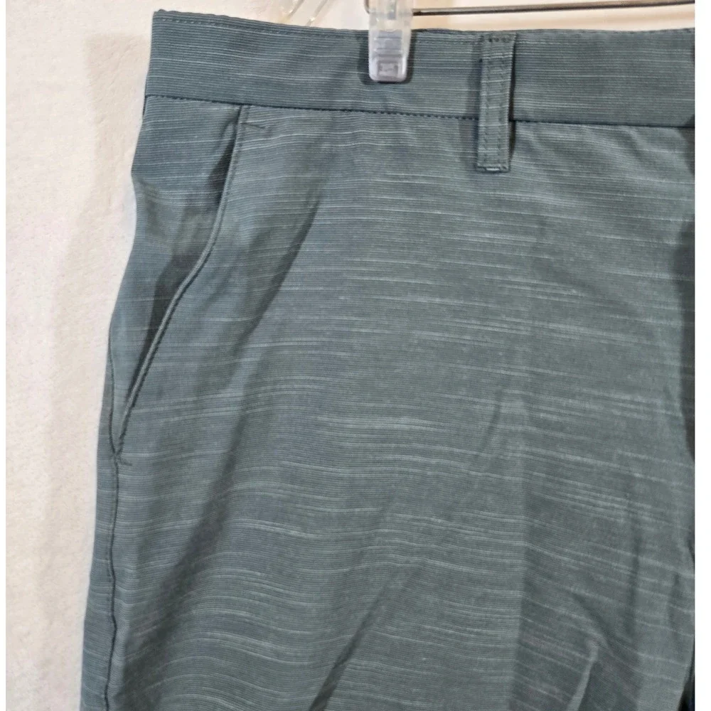 Mens Premier Flex Flat Front Shorts Blend Casual Blue Gray‎ 40 Outdoor Casual
